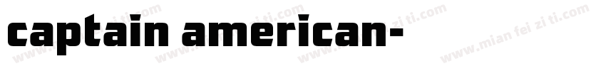 captain american字体转换